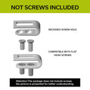 CIVIVI 4PCS Flamed Titanium Pocket Clips, NO Screws Included, 50MM 55MM Clip with Recessed Screw Hole T002C