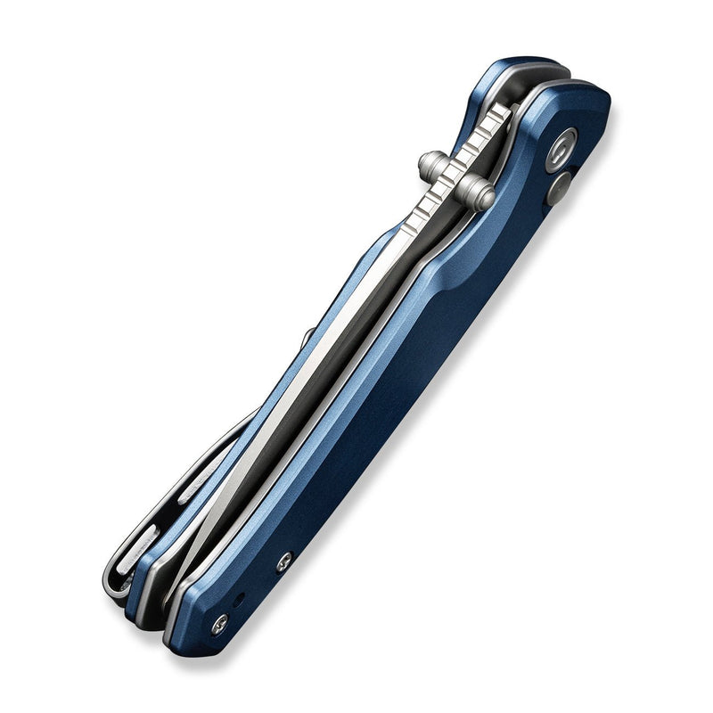 CIVIVI Altus Button Lock Knife Blue Aluminum Handle (2.97" Stonewashed Nitro-V Blade) C20076-6 | CIVIVI