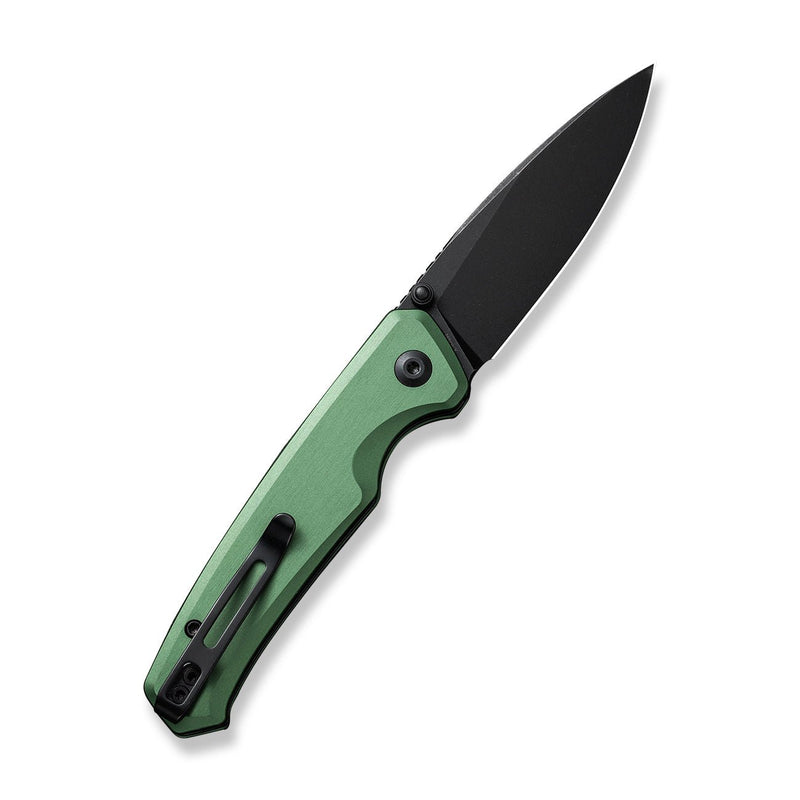 CIVIVI Altus Button Lock Knife Green Aluminum Handle (2.97" Black Stonewashed Nitro-V Blade) C20076-5 | CIVIVI