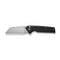 CIVIVI Amirite Flipper & Button Lock & Thumb Stud Knife Black Coarse G10 Handle (3.48" Satin Finished Nitro-V Blade) C23028-2
