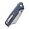 CIVIVI Amirite Flipper & Button Lock & Thumb Stud Knife Neutral Blue Coarse G10 Handle (3.48" Satin Finished Nitro-V Blade) C23028-1