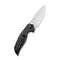 CIVIVI Anthropos Flipper Knife G10 Handle With Carbon Fiber Overlay (3.25" D2 Blade) - CIVIVI