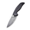 CIVIVI Anthropos Flipper Knife G10 Handle With Carbon Fiber Overlay (3.25" Damascus Blade) - CIVIVI