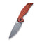 CIVIVI Anthropos Flipper Knife Wood Handle (3.25" Damascus Blade) - CIVIVI