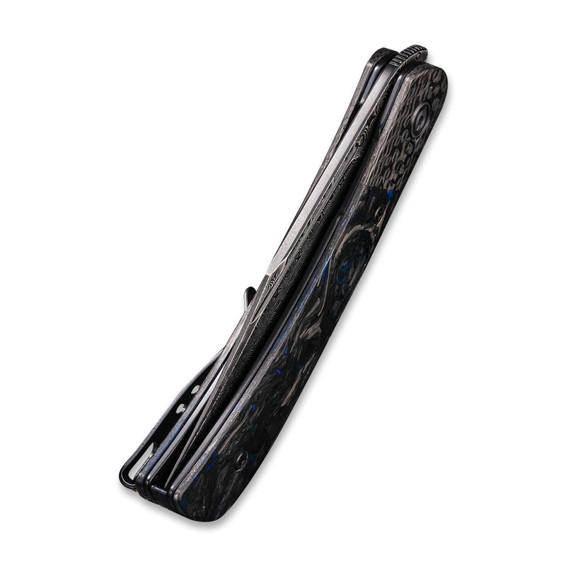 CIVIVI Appalachian Drifter II Front Flipper Knife Carbon Fiber Handle (2.96" Damascus Blade) C19010C-DS1 - CIVIVI