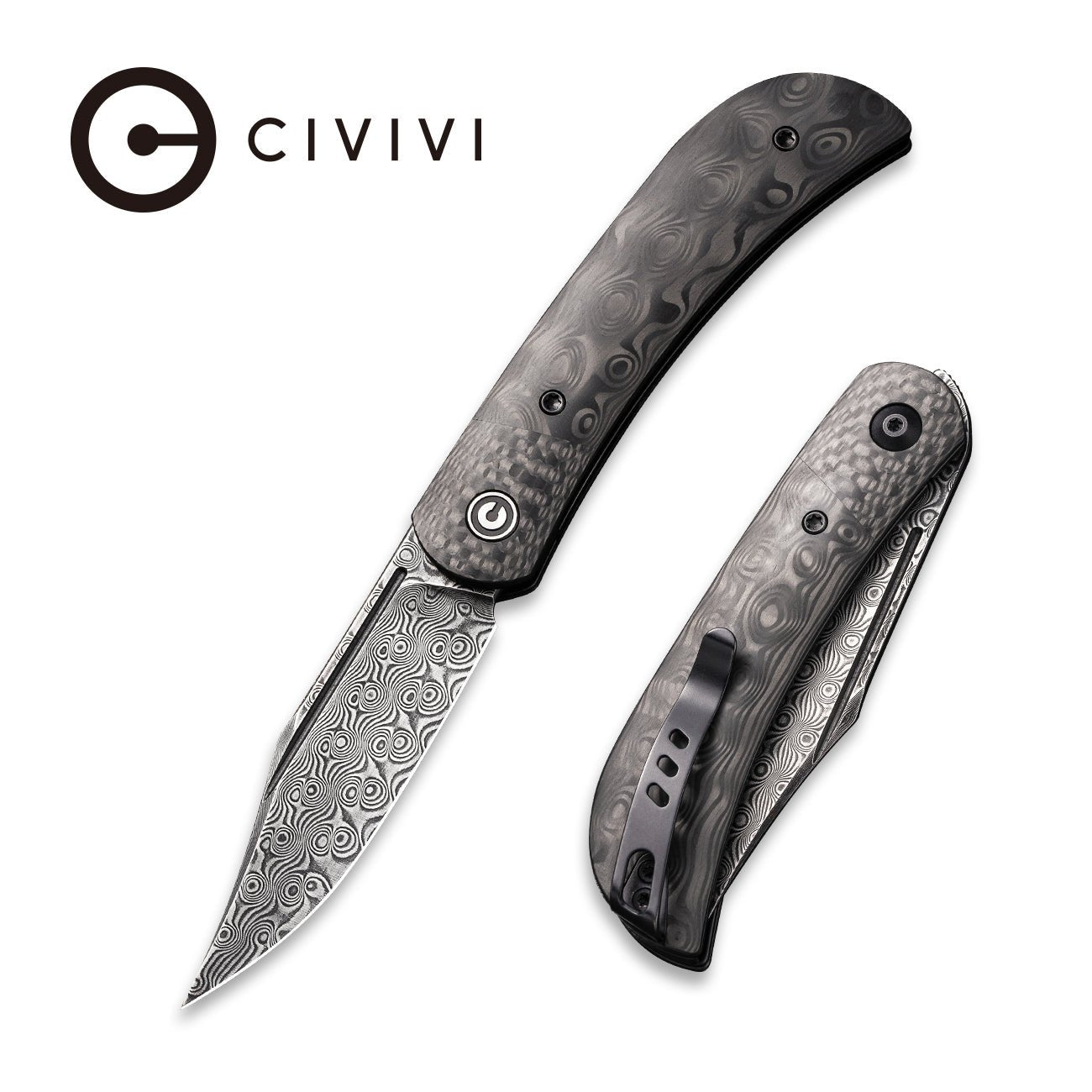 CIVIVI Appalachian Drifter II Front Flipper Knife Carbon Fiber