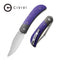 CIVIVI Appalachian Drifter II Front Flipper Knife G10 With Carbon Fiber Handle (2.96" Nitro-V Blade) C19010C-3 - CIVIVI