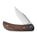 CIVIVI Appalachian Drifter II Front Flipper Knife Micarta Handle With Carbon Fiber (2.96" CPM S35VN Blade) C19010C-1 - CIVIVI