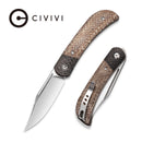 CIVIVI Appalachian Drifter II Front Flipper Knife Micarta Handle With Carbon Fiber (2.96" CPM S35VN Blade) C19010C-2 - CIVIVI