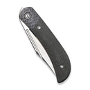 CIVIVI Appalachian Drifter II Front Flipper Knife Micarta With Carbon Fiber Handle (2.96" Nitro-V Blade) C19010C-4 - CIVIVI