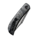 CIVIVI Appalachian Drifter Slip Joint Knife G10 And Carbon Fiber Handle (2.96" Damascus Blade) - CIVIVI