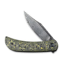 CIVIVI Appalachian Drifter Slip Joint Knife G10 And Carbon Fiber Handle (2.96" Damascus Blade) - CIVIVI