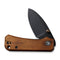 CIVIVI Baby Banter Thumb Stud Knife Wood Handle (2.34" Nitro-V Blade) - CIVIVI