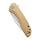 CIVIVI Baklash Flipper Knife Brass Handle (3.5" 154CM Blade) C801J - CIVIVI