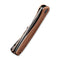 CIVIVI Baklash Flipper Knife Copper Handle (3.5'' Damascus Blade) C801DS-2 - CIVIVI