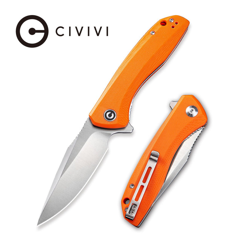 CIVIVI Baklash Flipper Knife G10 Handle (3.5" 9Cr18MoV Blade) C801G - CIVIVI