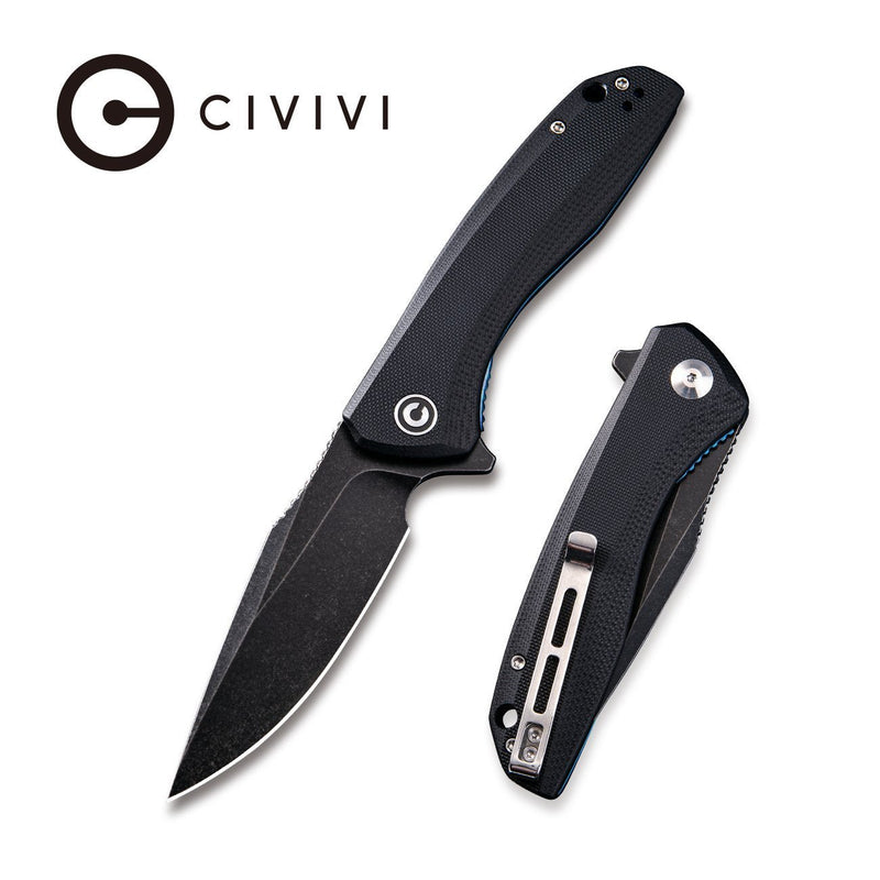 CIVIVI Baklash Flipper Knife G10 Handle (3.5" 9Cr18MoV Blade) C801H - CIVIVI