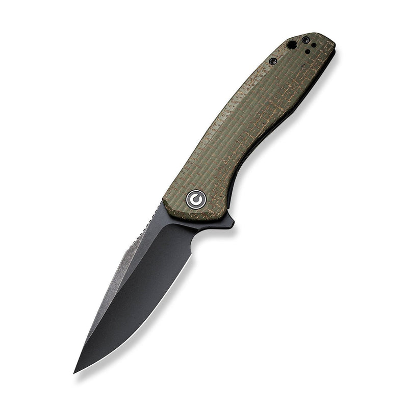 CIVIVI Baklash Flipper Knife Micarta Handle (3.50" 9Cr18MoV Blade) C801K - CIVIVI