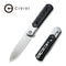 CIVIVI Banneret Flipper Knife Stainless Steel Handle With G10 Inlay (3.48" Nitro-V Blade) - CIVIVI