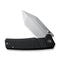 CIVIVI Bhaltair Flipper & Thumb Stud Knife Black Coarse G10 Handle (3.98" Stonewashed 14C28N Blade) C23024-1