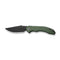 CIVIVI Bluetick Flipper Knife Green Canvas Micarta Handle (3.47" Black Stonewashed 14C28N Blade) C23050-3
