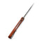 CIVIVI Bluetick Flipper Knife Guibourtia Wood Handle (3.47" Damascus Blade) C23050-DS1