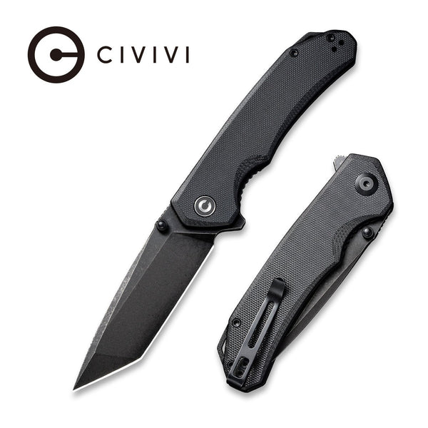 CIVIVI Brazen Flipper & Thumb Stud Knife - G10 Handle D2 Blade