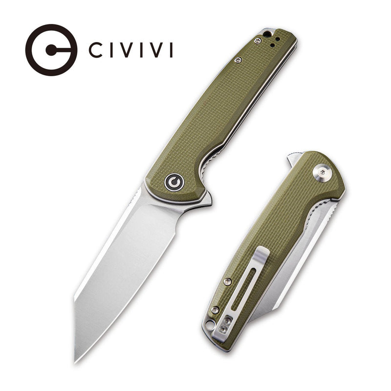 CIVIVI Brigand Flipper Knife G10 Handle (3.46" D2 Blade) C909A