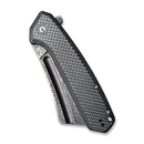 CIVIVI Bullmastiff Flipper Knife Carbon Fiber Overlay On G10 (3.83" Damascus Blade) C2006DS-1