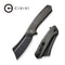 CIVIVI Bullmastiff Flipper Knife Micarta Handle (3.83" 9Cr18MoV Blade) C2006F