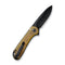 CIVIVI Button Lock Elementum II Pocket Knife Bead Blasted Ultem Handle (2.96" Black Nitro-V Blade) C18062P-8