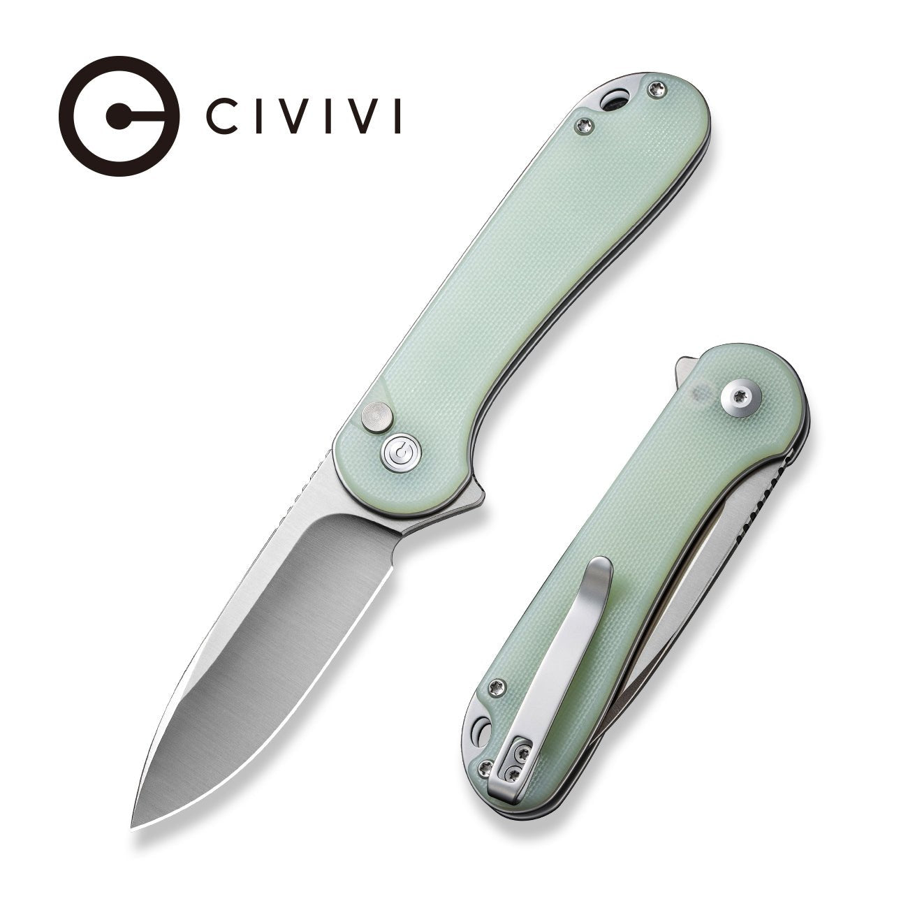 CIVIVI Button Lock Elementum II Flipper Knife - G10 Handle