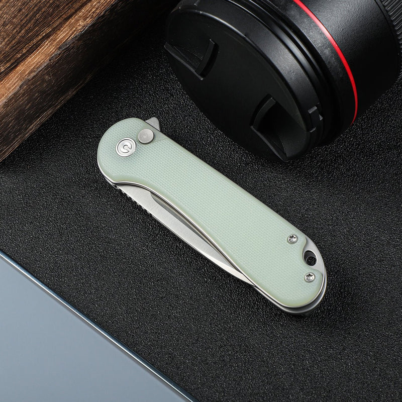 CIVIVI Button Lock Elementum II Pocket Knife G10 Handle (2.96" Nitro-V Blade) C18062P-2