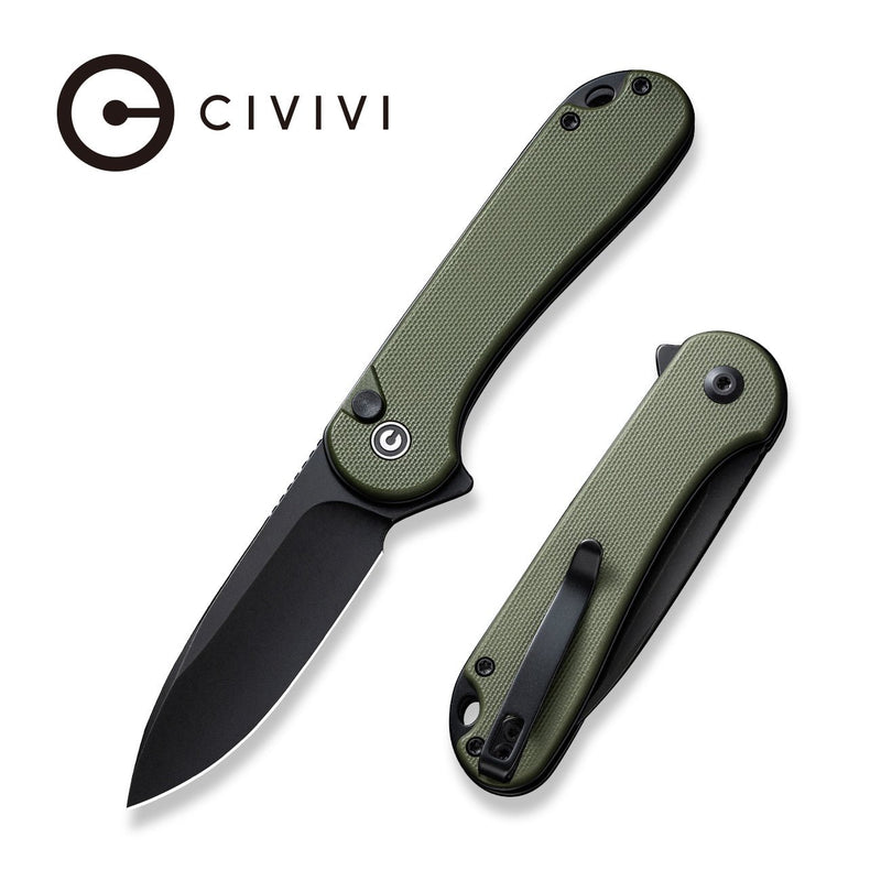 CIVIVI Button Lock Elementum II Pocket Knife G10 Handle (2.96" Nitro-V Blade) C18062P-3