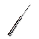 CIVIVI Cetos Flipper Knife Micarta With Stainless Steel Handle (3.48" 14C28N Blade) C21025B-1