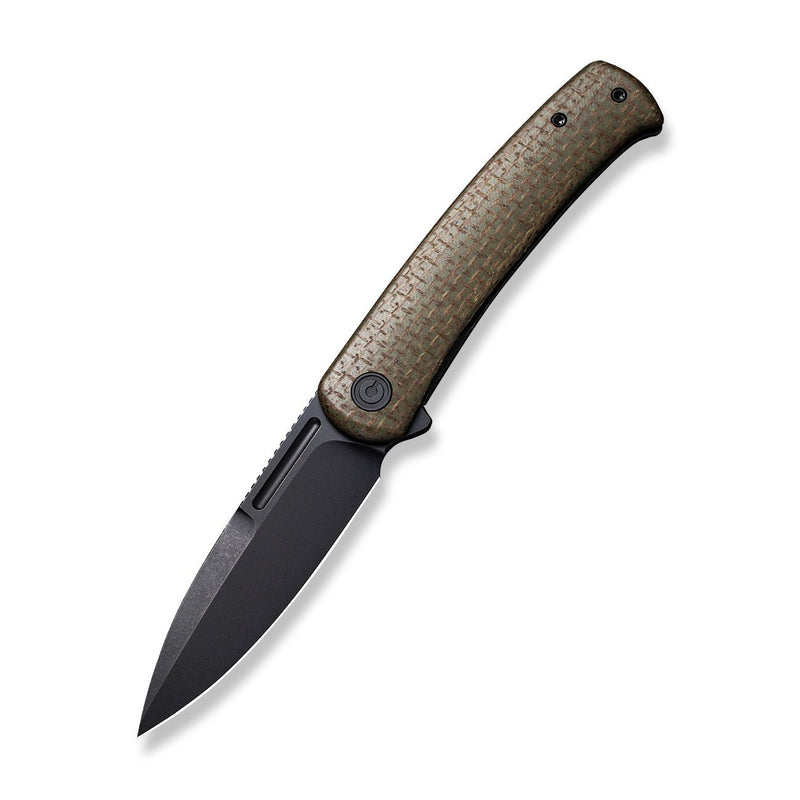 CIVIVI Cetos Flipper Knife Micarta With Stainless Steel Handle (3.48" 14C28N Blade) C21025B-3
