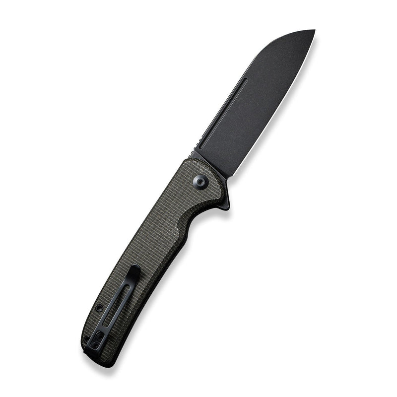 CIVIVI Chevalier Flipper And Button Lock Knife Micarta Handle (3.46" 14C28N Blade) C20022-2