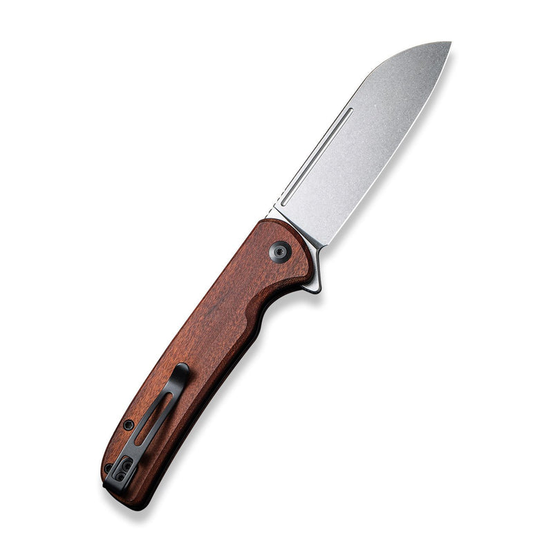 CIVIVI Chevalier Flipper And Button Lock Knife Wood Handle (3.46" 14C28N Blade) C20022-3