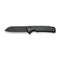 CIVIVI Chevalier Ⅱ Flipper & Button Lock Knife Black Aluminum Handle (3.47" Black Stonewashed 14C28N Blade) C20022B-1