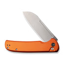 CIVIVI Chevalier Ⅱ Flipper & Button Lock Knife Orange Aluminum Handle (3.47" Satin Finished 14C28N Blade) C20022B-2