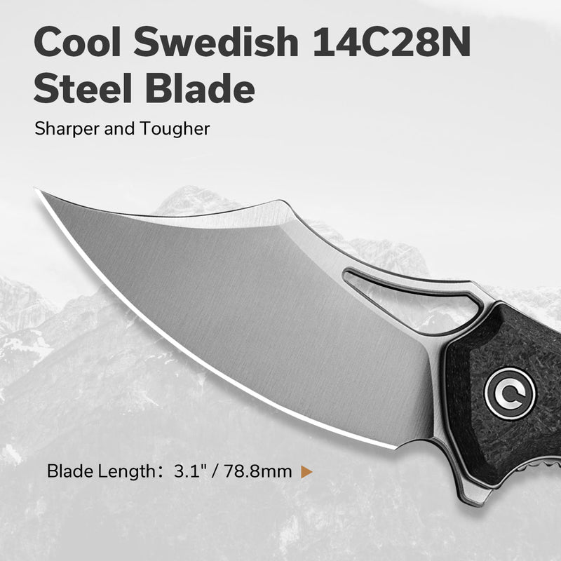 CIVIVI Chiro Flipper Knife G10 Handle (3.1" 14C28N Blade) C23046-3