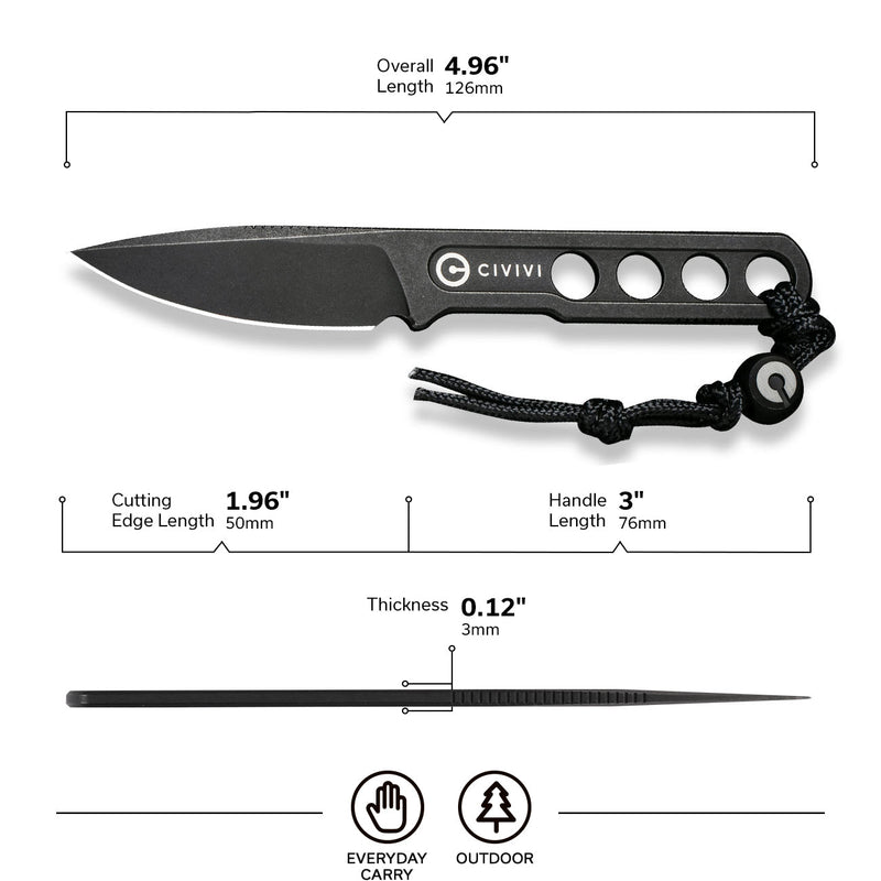 CIVIVI Circulus Fixed Blade Knife (10Cr15CoMov Blade) C22012-1