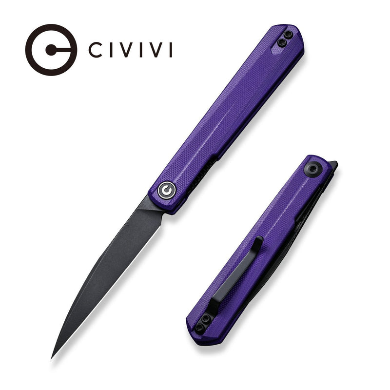 CIVIVI Clavi Front Flipper Knife G10 Handle (3.06" Nitro-V Blade) C21019-2