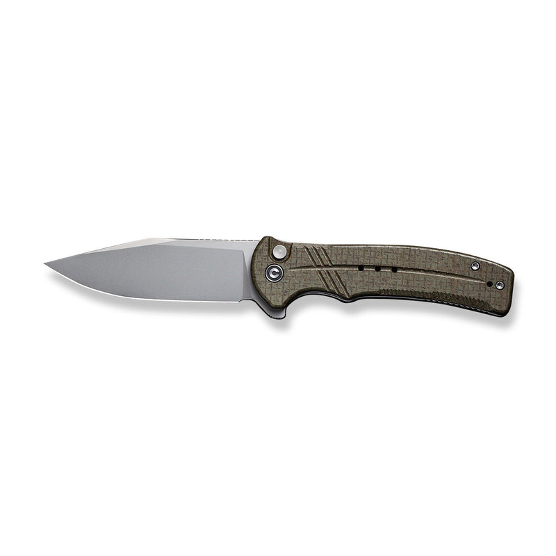 CIVIVI Cogent Flipper And Button Lock Knife Micarta Handle (3.47" 14C28N Blade) C20038D-5