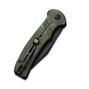 CIVIVI Cogent Flipper And Button Lock Knife Micarta Handle (3.47" 14C28N Blade) C20038E-4