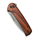CIVIVI Conspirator Flipper And Button Lock Knife Wood Handle (3.48" Nitro-V Blade) C21006-3