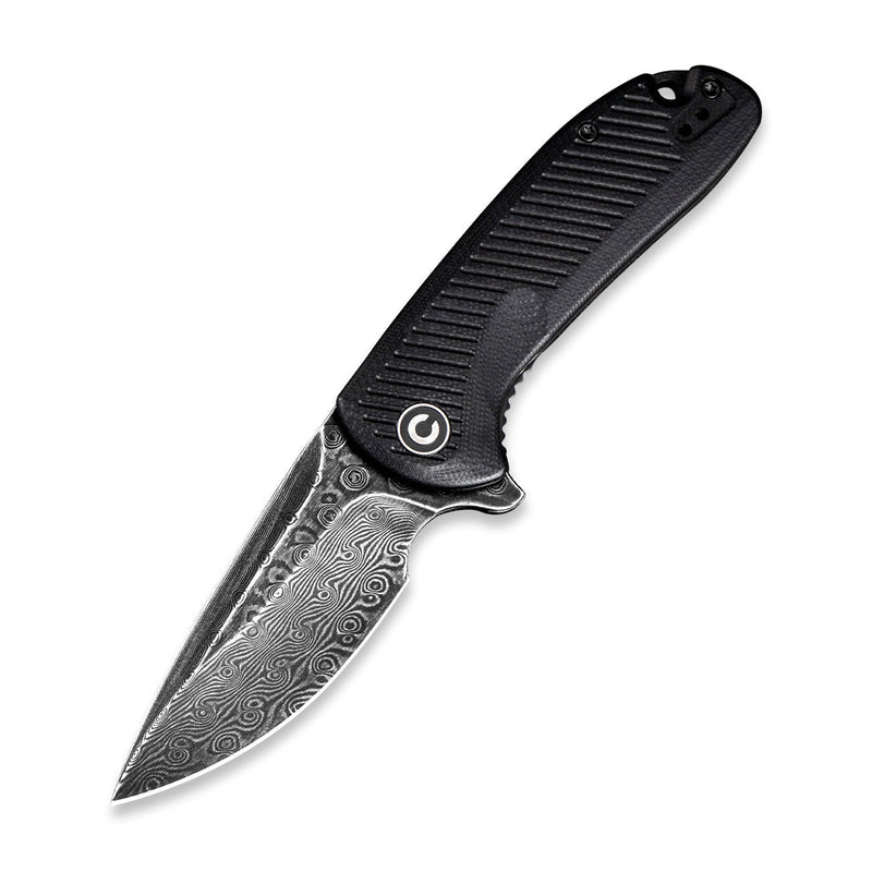 CIVIVI Durus Flipper Knife G10 Handle (3" Damascus Blade) C906DS-2