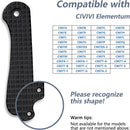 CIVIVI Elementum 6AL4V Titanium Handle Scales Compatible With Elementum C907 Pocket Knife C18062AD-1