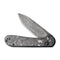 CIVIVI Elementum Button Lock Knife Carbon Fiber Handle (3.47" Damascus Blade) C2103DS-3