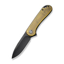 CIVIVI Elementum Flipper Knife Bead Blasted Ultem Handle (2.96" Black Stonewashed D2 Blade) C907A-5